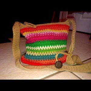 The Sak rainbow Crosby bag